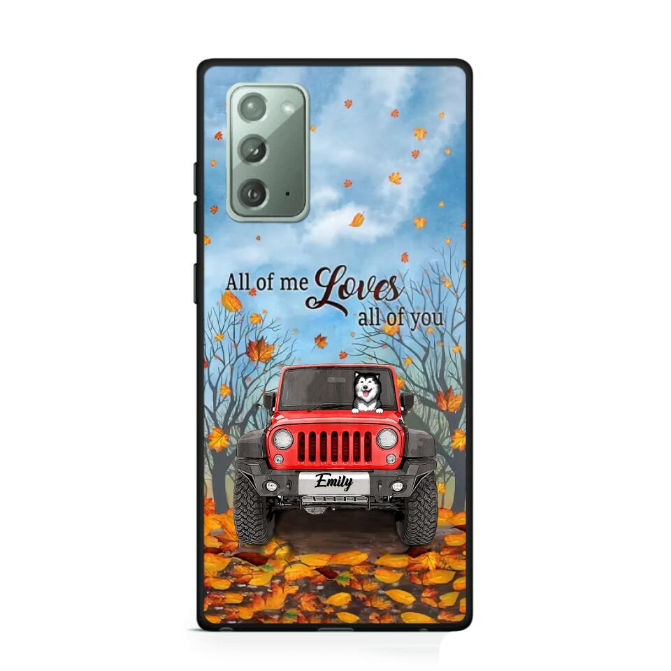 Personalized Jeep And Dog Lovers Autumn 3D Printed Phonecase OCT22-DT21