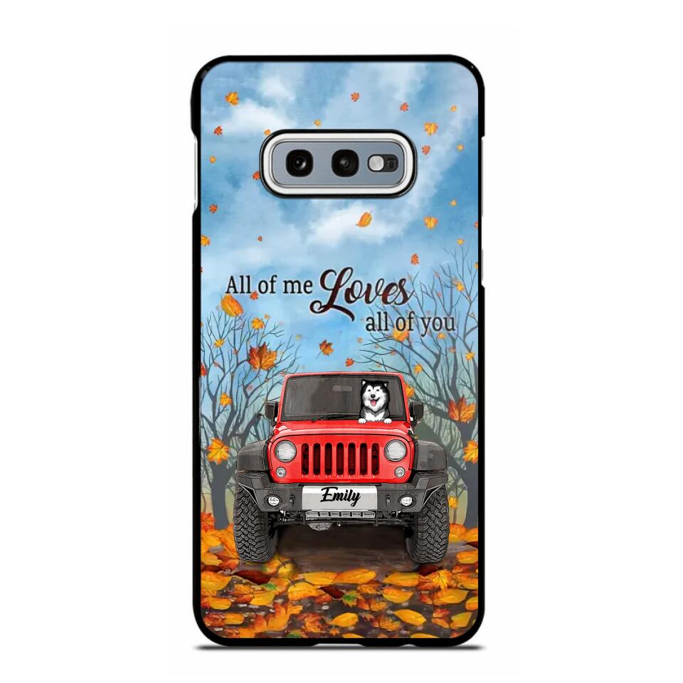 Personalized Jeep And Dog Lovers Autumn 3D Printed Phonecase OCT22-DT21