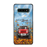 Personalized Jeep And Dog Lovers Autumn 3D Printed Phonecase OCT22-DT21