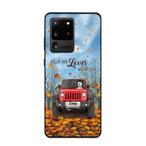 Personalized Jeep And Dog Lovers Autumn 3D Printed Phonecase OCT22-DT21