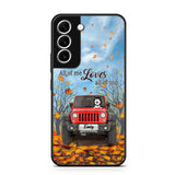 Personalized Jeep And Dog Lovers Autumn 3D Printed Phonecase OCT22-DT21