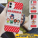 Personalized Grandma Kid Phone Case Printed 22OCT-HQ24