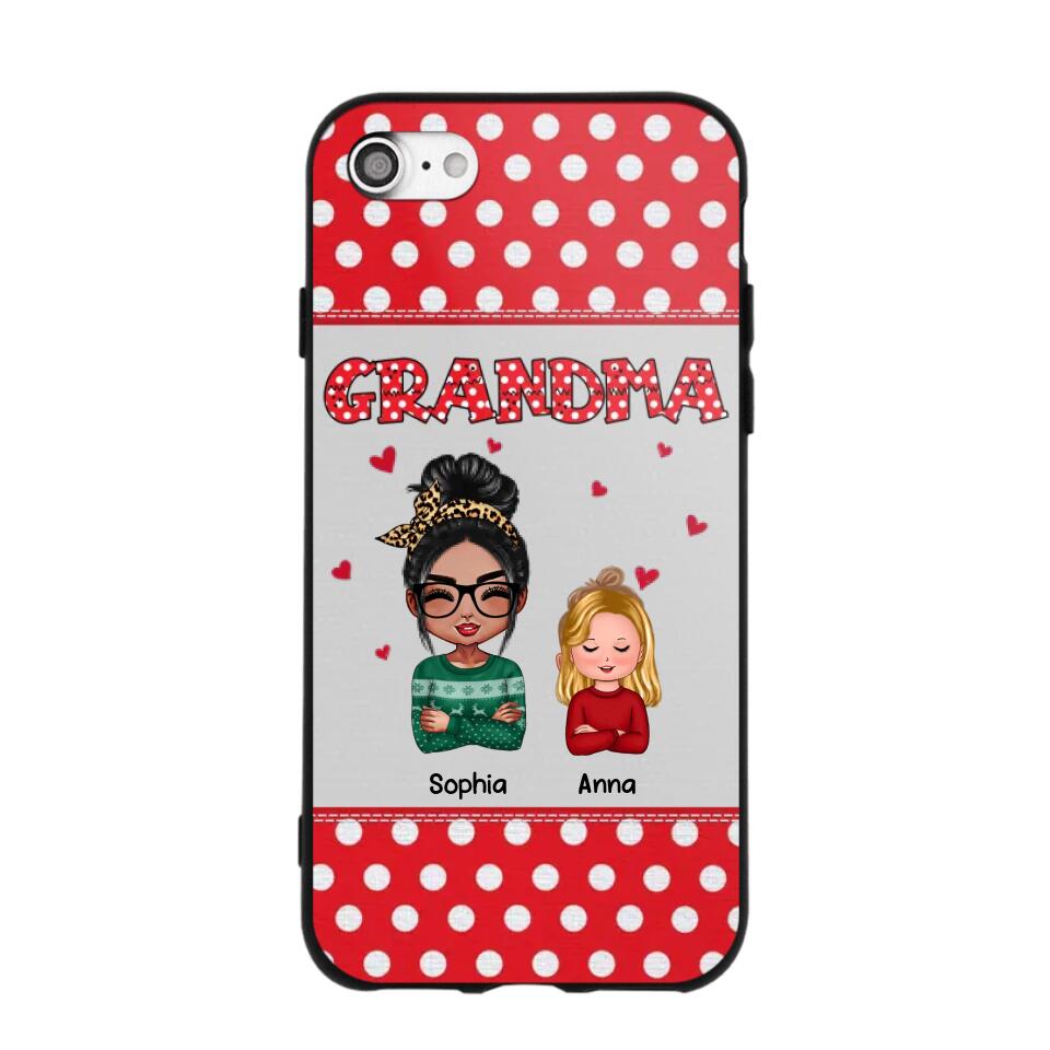 Personalized Grandma Kid Phone Case Printed 22OCT-HQ24