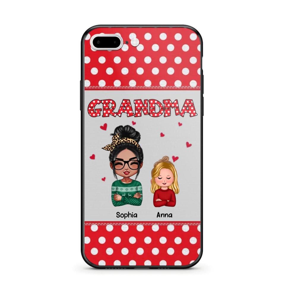 Personalized Grandma Kid Phone Case Printed 22OCT-HQ24