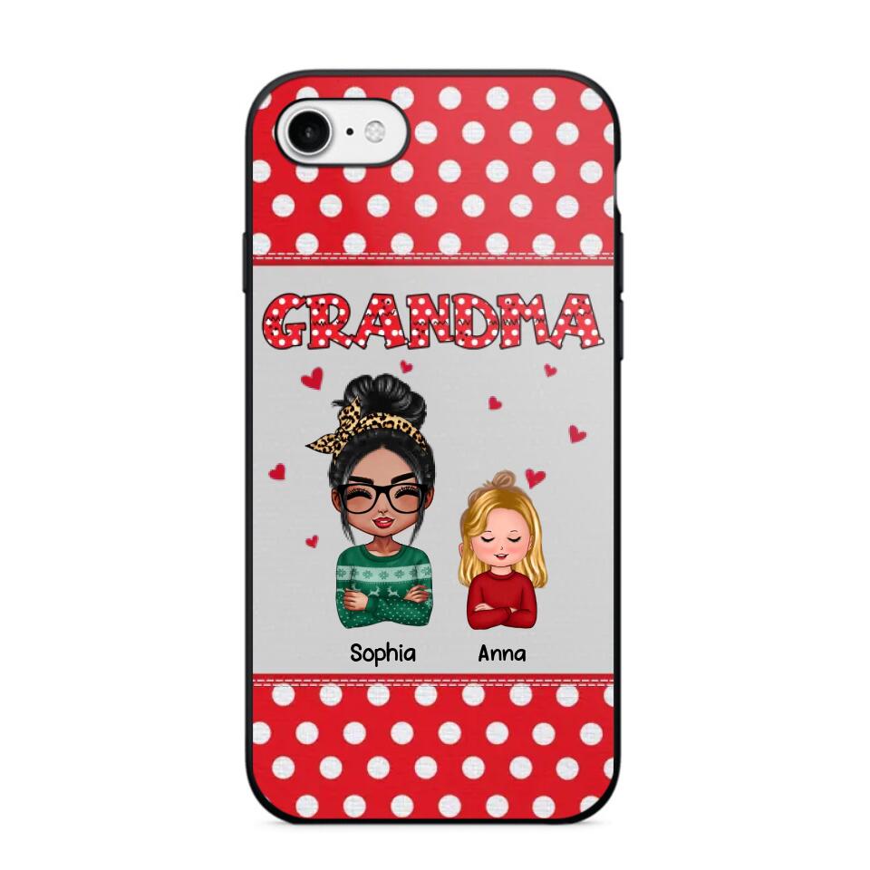 Personalized Grandma Kid Phone Case Printed 22OCT-HQ24