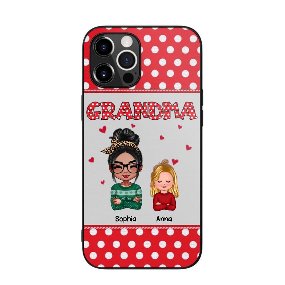 Personalized Grandma Kid Phone Case Printed 22OCT-HQ24