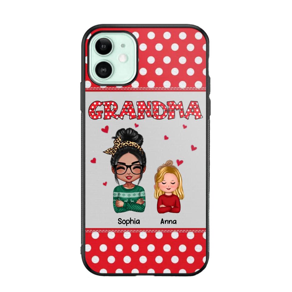 Personalized Grandma Kid Phone Case Printed 22OCT-HQ24