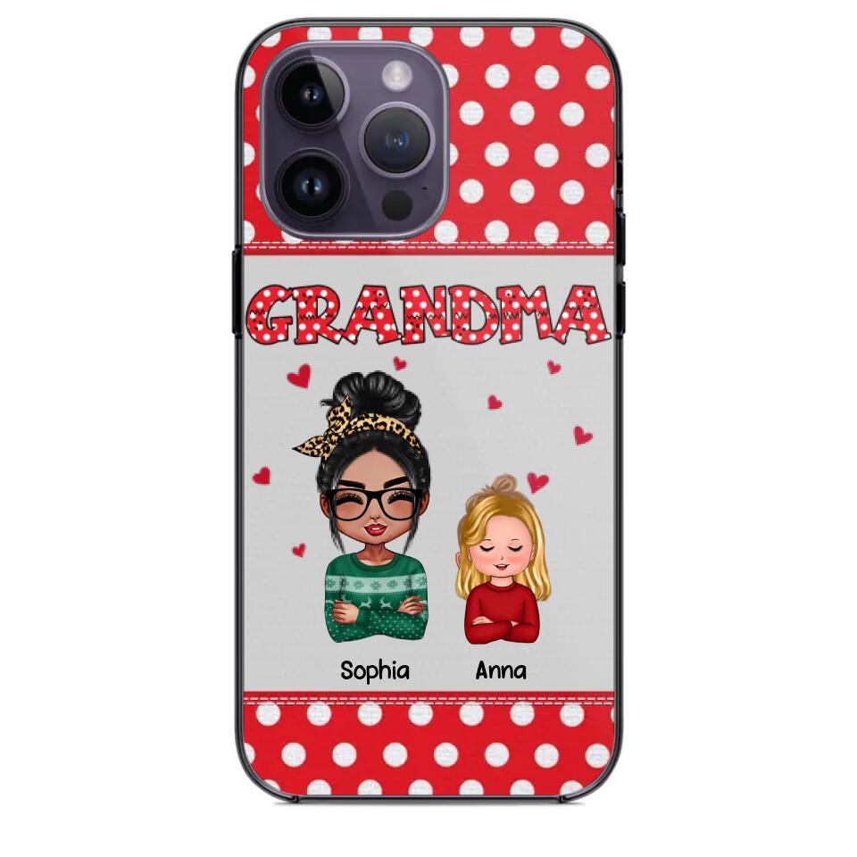 Personalized Grandma Kid Phone Case Printed 22OCT-HQ24