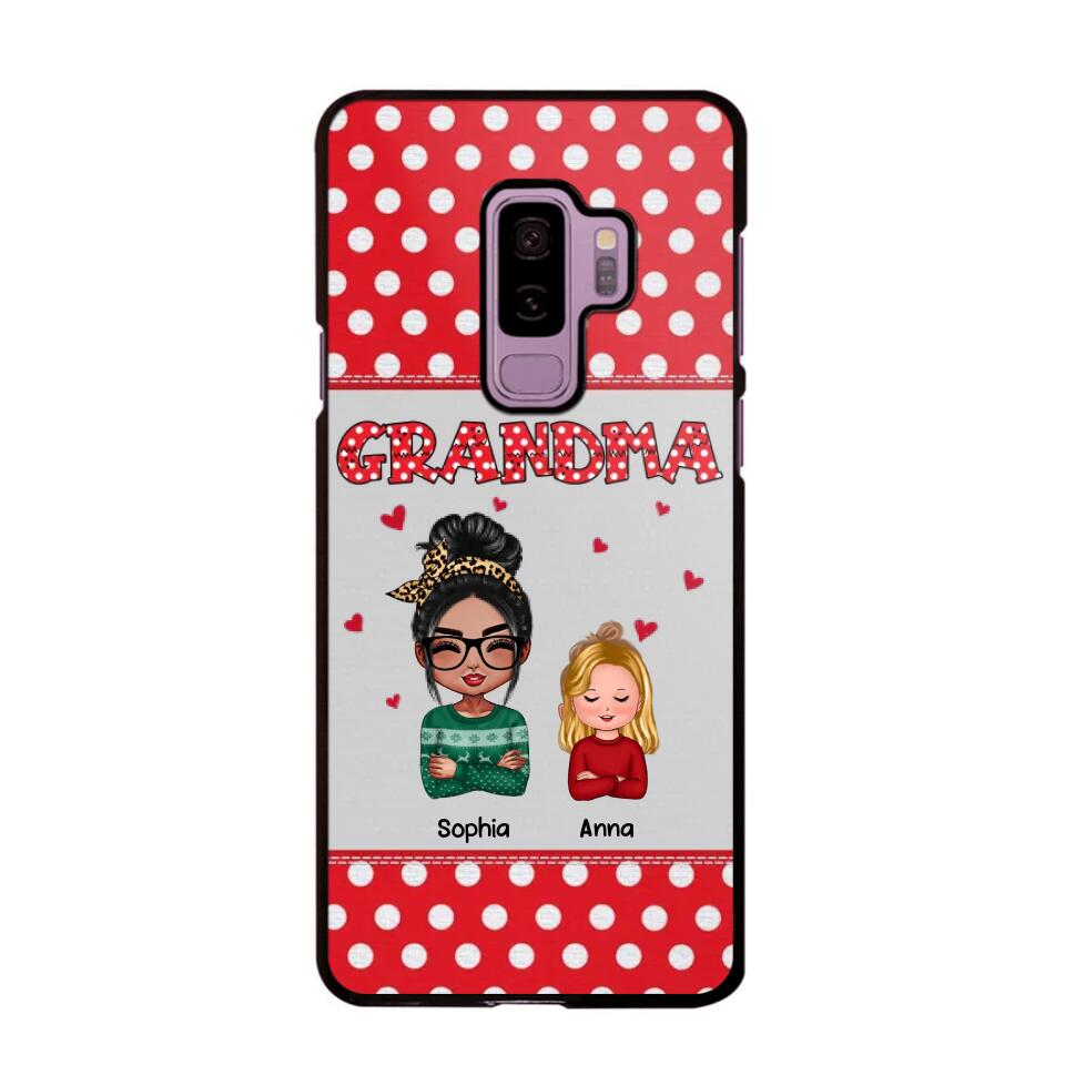 Personalized Grandma Kid Phone Case Printed 22OCT-HQ24