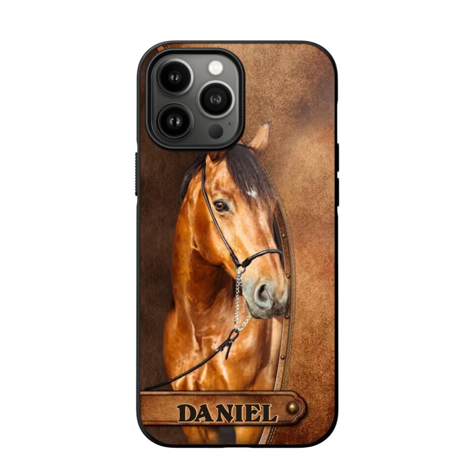 Personalized Your Image Horse Leather 3D Printed Phonecase QTDT2510