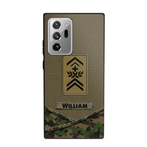 Personalized Swiss Veterans/Soldier Camo Flag Phone Case Printed 22OCT-HY25