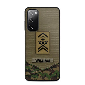 Personalized Swiss Veterans/Soldier Camo Flag Phone Case Printed 22OCT-HY25