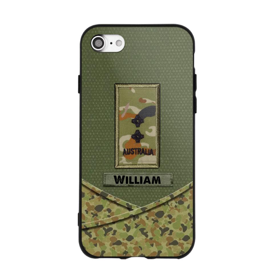 Personalized Australian Veterans/Soldier Camo Flag Phone Case Printed 22OCT-HY25