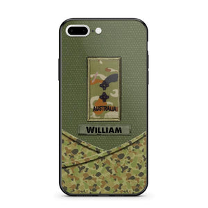 Personalized Australian Veterans/Soldier Camo Flag Phone Case Printed 22OCT-HY25