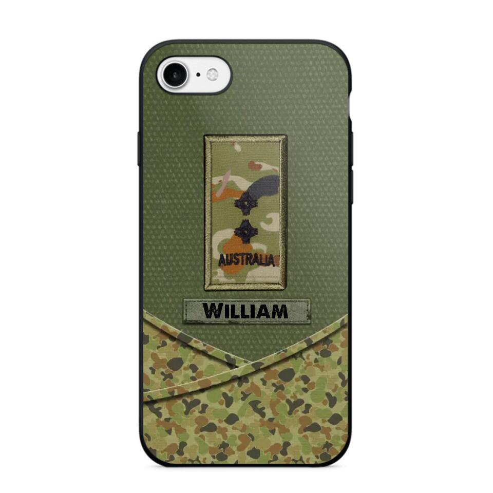 Personalized Australian Veterans/Soldier Camo Flag Phone Case Printed 22OCT-HY25