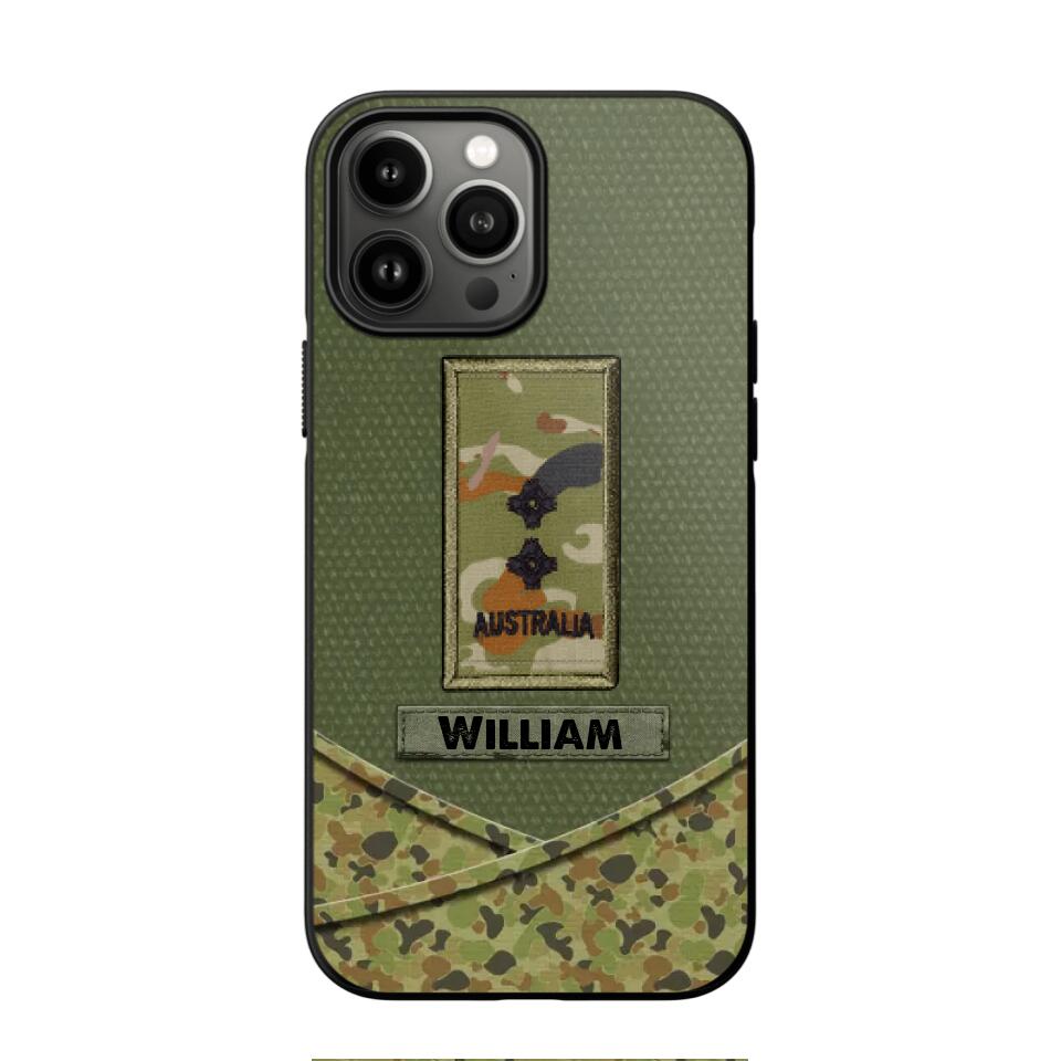 Personalized Australian Veterans/Soldier Camo Flag Phone Case Printed 22OCT-HY25