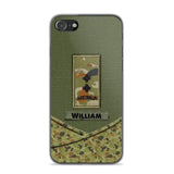 Personalized Australian Veterans/Soldier Camo Flag Phone Case Printed 22OCT-HY25