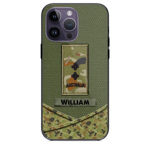 Personalized Australian Veterans/Soldier Camo Flag Phone Case Printed 22OCT-HY25