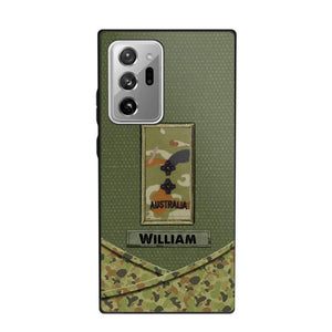 Personalized Australian Veterans/Soldier Camo Flag Phone Case Printed 22OCT-HY25