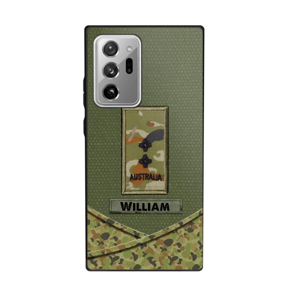 Personalized Australian Veterans/Soldier Camo Flag Phone Case Printed 22OCT-HY25