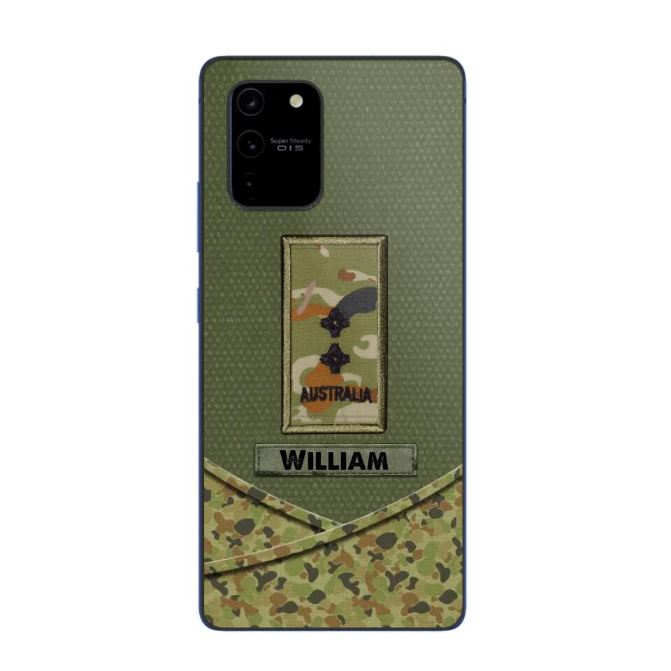 Personalized Australian Veterans/Soldier Camo Flag Phone Case Printed 22OCT-HY25