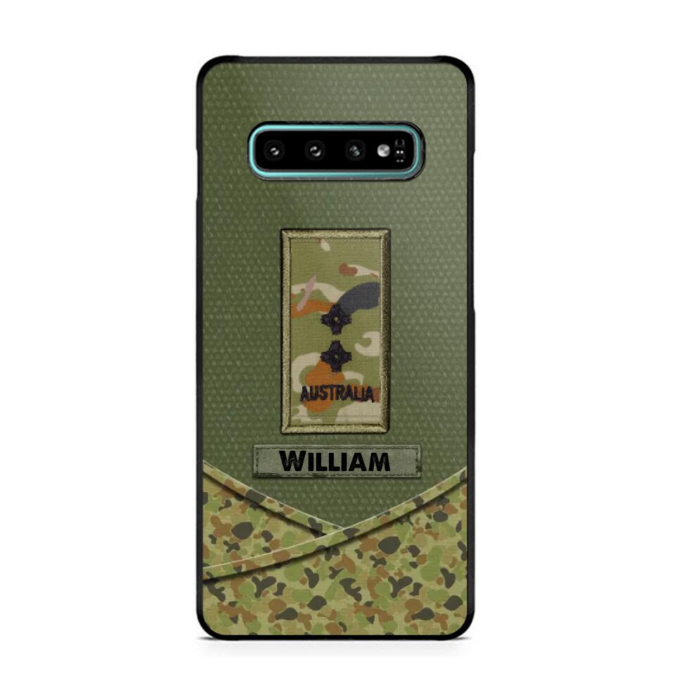 Personalized Australian Veterans/Soldier Camo Flag Phone Case Printed 22OCT-HY25