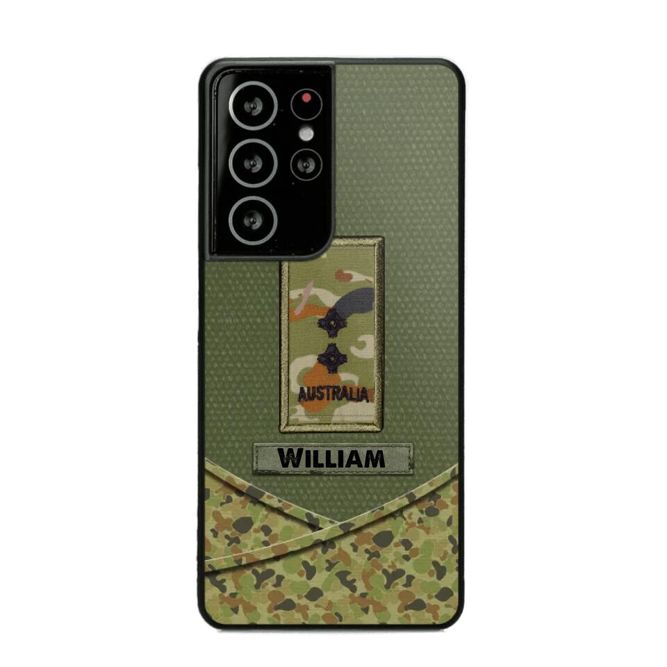 Personalized Australian Veterans/Soldier Camo Flag Phone Case Printed 22OCT-HY25