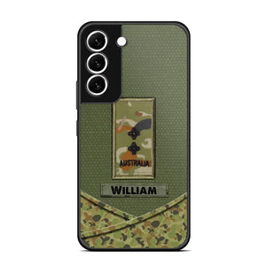 Personalized Australian Veterans/Soldier Camo Flag Phone Case Printed 22OCT-HY25