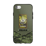 Personalized Canadian Veterans/Soldier Camo Flag Phone Case Printed 22OCT-HY25