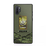 Personalized Canadian Veterans/Soldier Camo Flag Phone Case Printed 22OCT-HY25