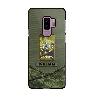 Personalized Canadian Veterans/Soldier Camo Flag Phone Case Printed 22OCT-HY25