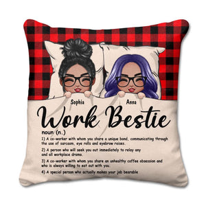 Personalized Work Bestie Caro Color Pillow Printed 22OCT-DT26