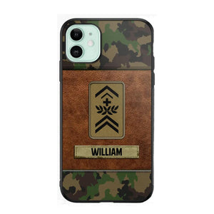 Personalized Swiss Veterans/Soldier Camo Phone Case Printed 22OCT-HY26