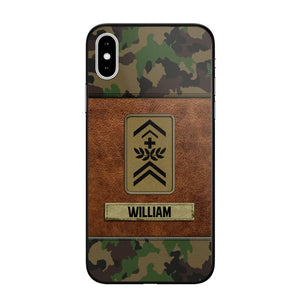 Personalized Swiss Veterans/Soldier Camo Phone Case Printed 22OCT-HY26