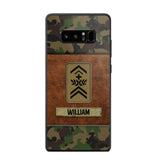 Personalized Swiss Veterans/Soldier Camo Phone Case Printed 22OCT-HY26