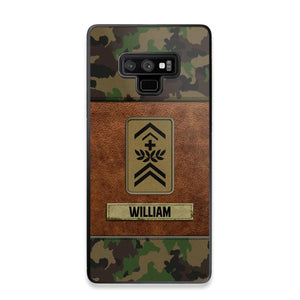 Personalized Swiss Veterans/Soldier Camo Phone Case Printed 22OCT-HY26