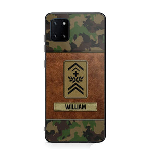 Personalized Swiss Veterans/Soldier Camo Phone Case Printed 22OCT-HY26