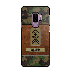 Personalized Swiss Veterans/Soldier Camo Phone Case Printed 22OCT-HY26