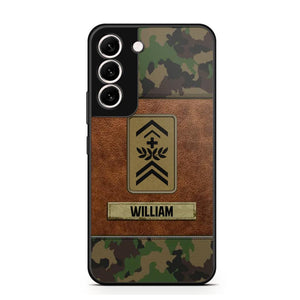 Personalized Swiss Veterans/Soldier Camo Phone Case Printed 22OCT-HY26