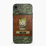 Personalized Canadian Veterans/Soldier Camo Phone Case Printed 22OCT-HY26