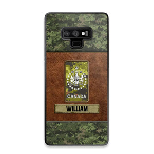 Personalized Canadian Veterans/Soldier Camo Phone Case Printed 22OCT-HY26