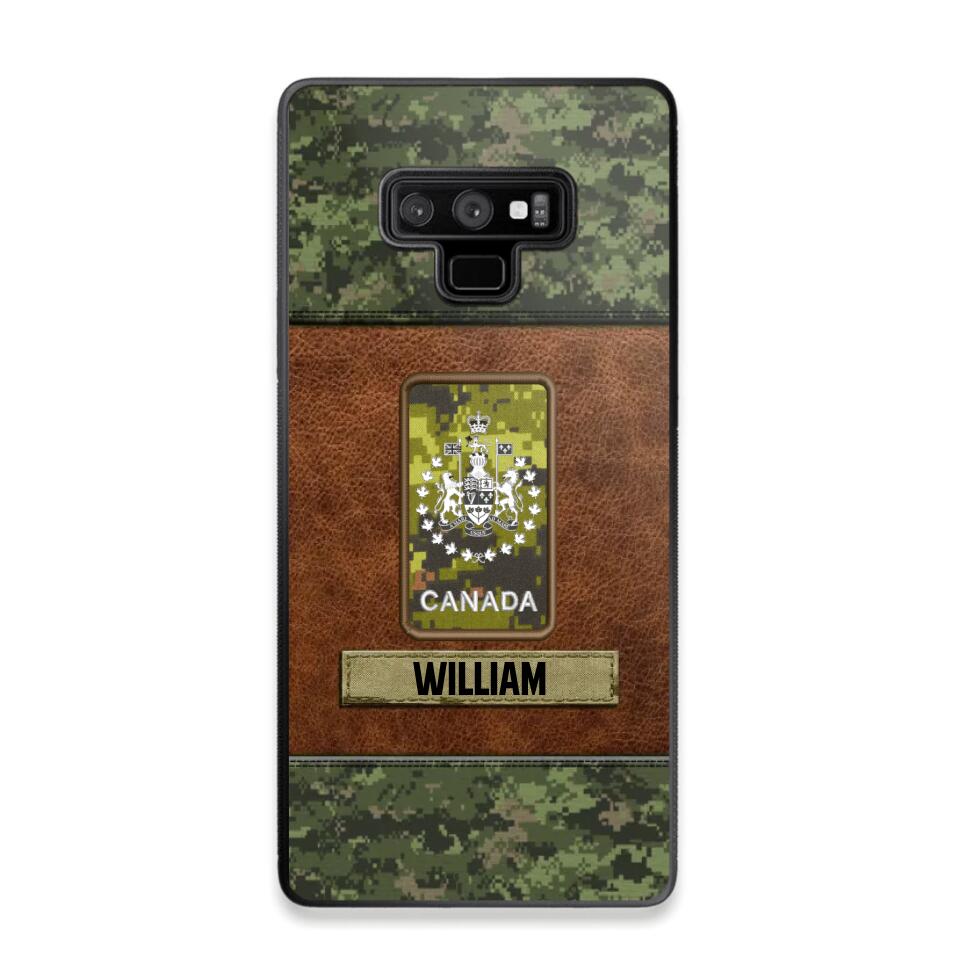 Personalized Canadian Veterans/Soldier Camo Phone Case Printed 22OCT-HY26