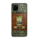 Personalized Canadian Veterans/Soldier Camo Phone Case Printed 22OCT-HY26