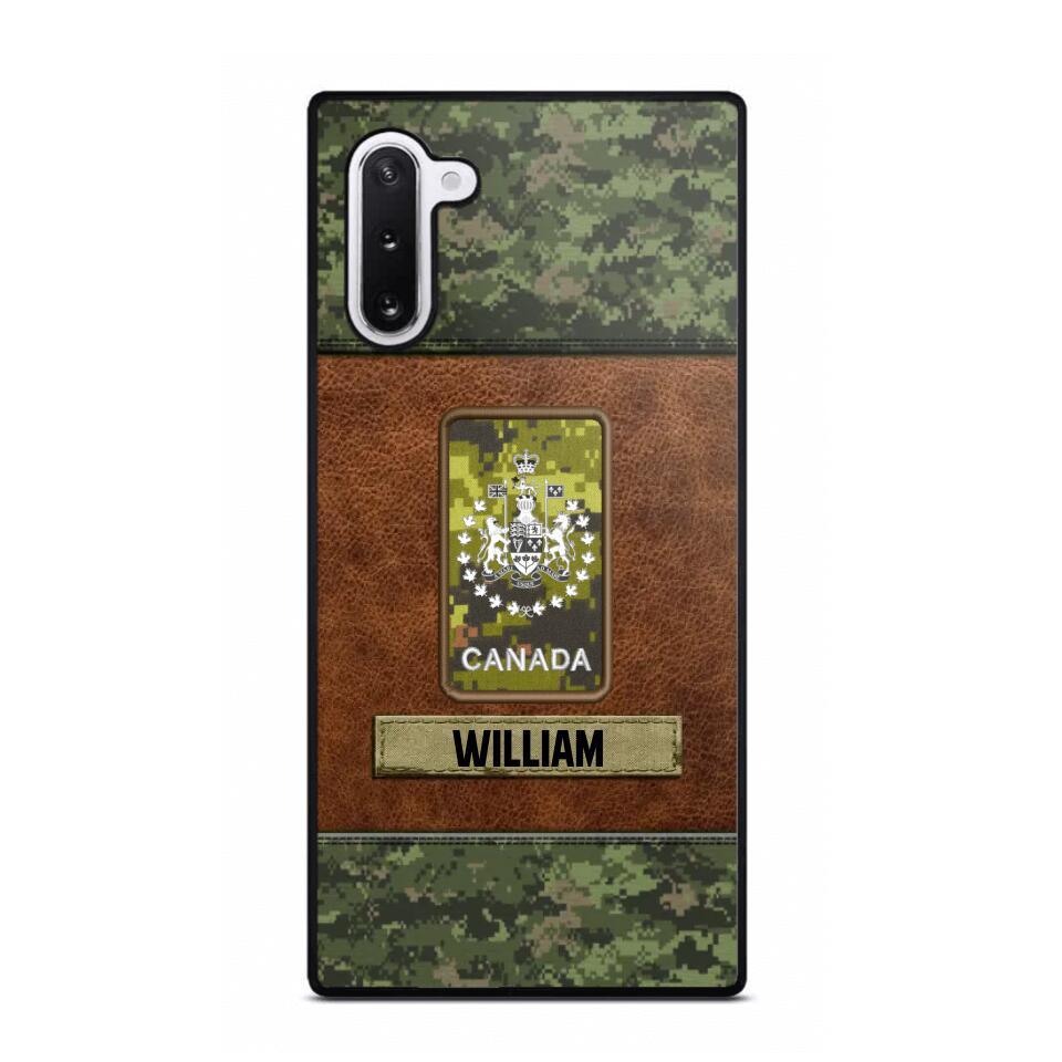 Personalized Canadian Veterans/Soldier Camo Phone Case Printed 22OCT-HY26