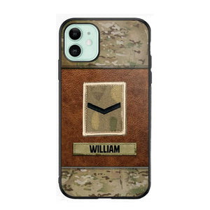 Personalized British Veterans/Soldier Camo Phone Case Printed 22OCT-HY26