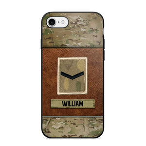 Personalized British Veterans/Soldier Camo Phone Case Printed 22OCT-HY26