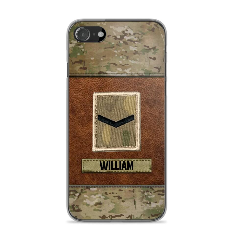 Personalized British Veterans/Soldier Camo Phone Case Printed 22OCT-HY26