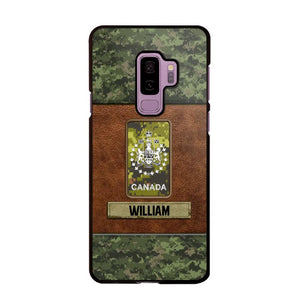 Personalized Canadian Veterans/Soldier Camo Phone Case Printed 22OCT-HY26