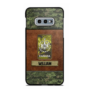 Personalized Canadian Veterans/Soldier Camo Phone Case Printed 22OCT-HY26