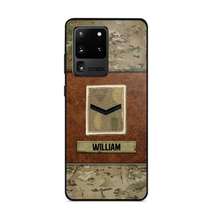 Personalized British Veterans/Soldier Camo Phone Case Printed 22OCT-HY26